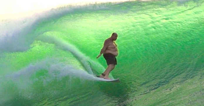 fat surfer