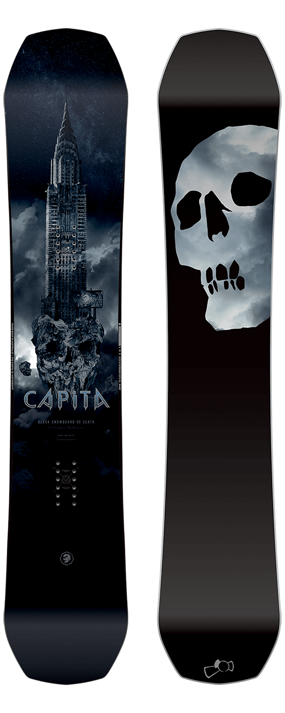 THE BLACK SNOWBOARD OF DEATH