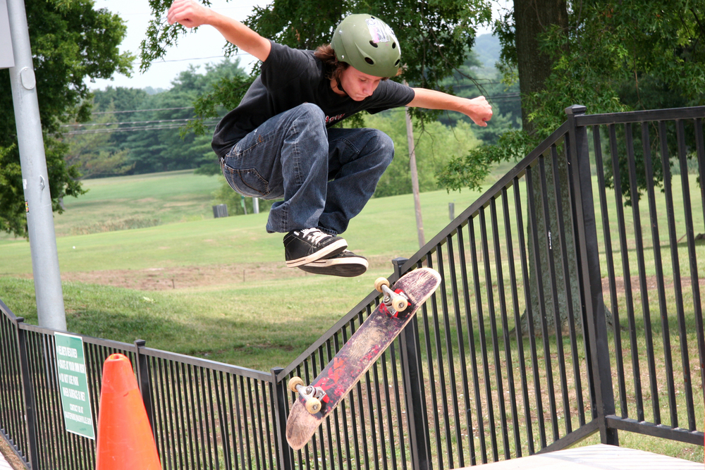 Flying Skateboarder